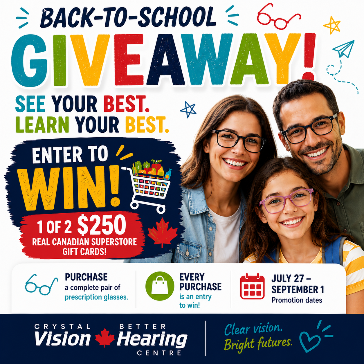 Promo graphic asking “Is it time to upgrade your hearing aids?” and “Receive Huge Savings when you trade in your hearing aid,” featuring two hearing aids and text promoting Audéo Infinio Sphere.